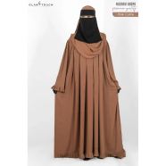 Glam Touch Nusrah Chest Pleated Abaya image