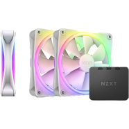 NZXT F120 RGB DUO (Triple Pack) 120mm RGB Casing Fan - White image