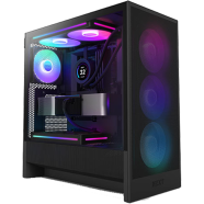 NZXT H5 Flow RGB 2024 Edition Compact ATX Mid-Tower Airflow Casing - Black image