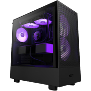 NZXT H5 Flow RGB Compact ATX Mid-Tower Casing - Black image