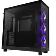 NZXT H6 Flow RGB Compact Dual-Chamber Mid-Tower Airflow Casing - Black image