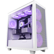 NZXT H7 Flow RGB ATX Mid-Tower Casing - White image