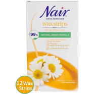 Nair Hair Remover Body Wax Strips With Chamomile Extract 12's Pack image