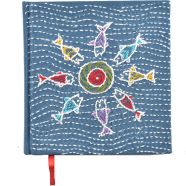 Nakshi Notebook Fish Circle Blue image