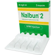 Nalbun 20 mg/2 ml IM/IV Injection 2 ml ampoule 1pcs image