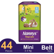 Nannys Flexicare Belt System Baby Diaper (Mini) (2-5kg) (44pcs) image