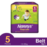 Nannys Flexicare Belt System Baby Diaper (Junior plus) (15-30kg) (5pcs) image