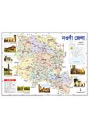 Naogaon District Map (18.5 X 25 Inches)