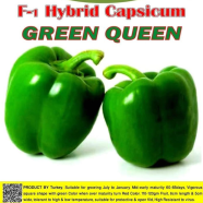 Naomi Seed Capsicum Green Queen - .5 gm icon