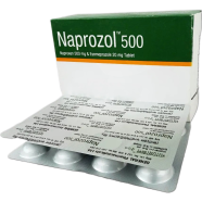 Naprozol 500 Mg, 20 Mg Tablet 10's Strip image