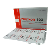 Napxon 500 mg, 20 mg Tablet 8's strip image