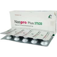 Naspro Plus 375 Mg, 20 Mg Tablet-10's Strip image