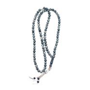 National Impex Aqeeq Stone Tasbih (তসবিহ) - 99Dana (Black-Grey Color)-Medium Dana - Orginal-Medium Dana