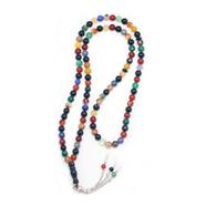 National Impex Aqeeq Stone Tasbih (তসবিহ)- 99 Dana (Multi Color) - Medium Dana - Orginal-Medium Dana