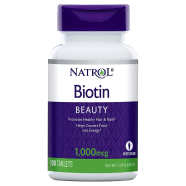 Natrol Biotin Beauty Promotes Healthy Hair, Skin And Nails 1,000mcg - 100 Tablets image