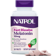 Natrol Fast Dissolve Melatonin 10mg Tablets 100Pcs image