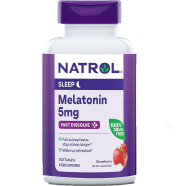 Natrol Fast Dissolve Melatonin 5 mg Strawberry 150 Tablets -523389208 image