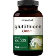 NatureBell Glutathione Supplement 2000mg – 240 Capsules image