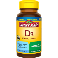 NatureMade Vitamin D3 25 mcg 1,000 IU 100 Softgels image