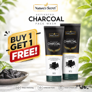 Nature'S Secret Charcoal Facewash Cream Base 100ml (Buy 1 Get 1 Free) image