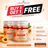 Nature Beauty Apricot Face Scrub 130ml (Buy 1 Get 1 FREE) image