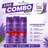 Nature Beauty Lavender Bliss Air Freshener 300ml (3Pcs Combo Offer) image