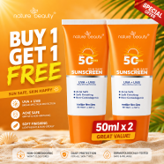 Nature Beauty Sunscreen Spf 50 Pa Plus Plus Plus 50ml (Buy 1 Get 1 FREE) image