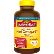 Nature Made Burp-Less Extra Strength 1080mg Mini Omega 3 Fish Oil 180 Softgels image