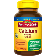 Nature Made Calcium 600mg with Vitamin D3 for 120 Tablets(USA) image