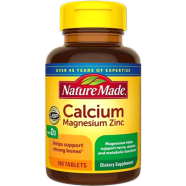 Nature Made Calcium, Magnesium and Zinc with Vitamin D3 100 Tablets image