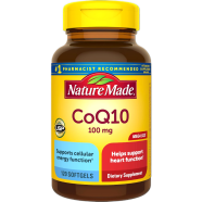 Nature Made CoQ10 100mg Dietary Supplement for Heart Health Support 120 Softgels image