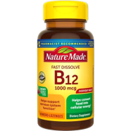 Nature Made Fast Dissolve Vitamin B12 1000mcg 60 Micro - Lozenges image