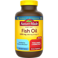Nature Made Fish Oil 1200mg Omega-3 360mg 200 Softgels image