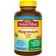 Nature Made Magnesium Citrate 250 mg 120 Softgels -363738546 image