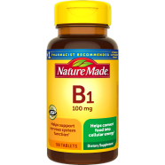 Nature Made Vitamin B1 100mg Dietary Supplement for Energy Metabolism Support 100 Tablets image