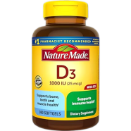 Nature Made Vitamin D3 1000 IU (25 mcg) 300 Softgels (USA) image
