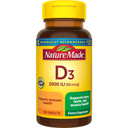 Nature Made Vitamin D3 2000 IU 100 Tablets -389362848 image