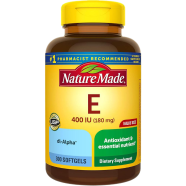 Nature Made Vitamin E 400 IU (180 mg) – 100 Softgels -389366419 image