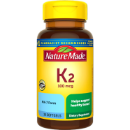 Nature Made Vitamin K2 100mcg Healthy Bone Supplements 30 Softgels image