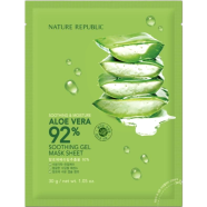 Nature Republic Aloe Vera 92 Percent Soothing Gel Mask Sheet - 30gm image