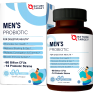 Nature Target Men's Probiotics 100 Billion 90 Tablets - X003rizq4x image