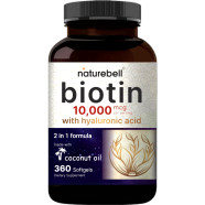 Naturebell Biotin Hyaluronic Acid 10,000 Mcg 360 Softgels image