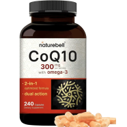 Naturebell CoQ10 (Ubiquinone) 300 mg With Omega 3 Fatty Acids 240 Capsules -433664757 image