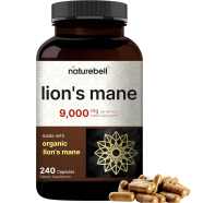 Naturebell Lions Mane Capsules 9,000mg 240 Capsules image
