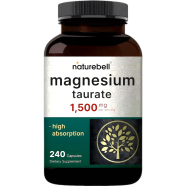 Naturebell Magnesium Taurate 1500mg 240 Capsules image