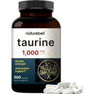 Naturebell Taurine 1000mg 500 Capsules - X004as2djp image