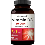 Naturebell Vitamin D3 50000 IU 180 Softgels image