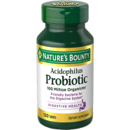 Nature’s Bounty Acidophilus Probiotic Digestive and Intestinal Health 120 Tablets (USA) image