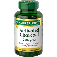 Nature’s Bounty Activated Charcoal 260 mg 100 Capsules image