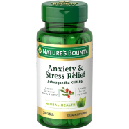 Natures Bounty Anxiety and Stress Relief-50Tablets image